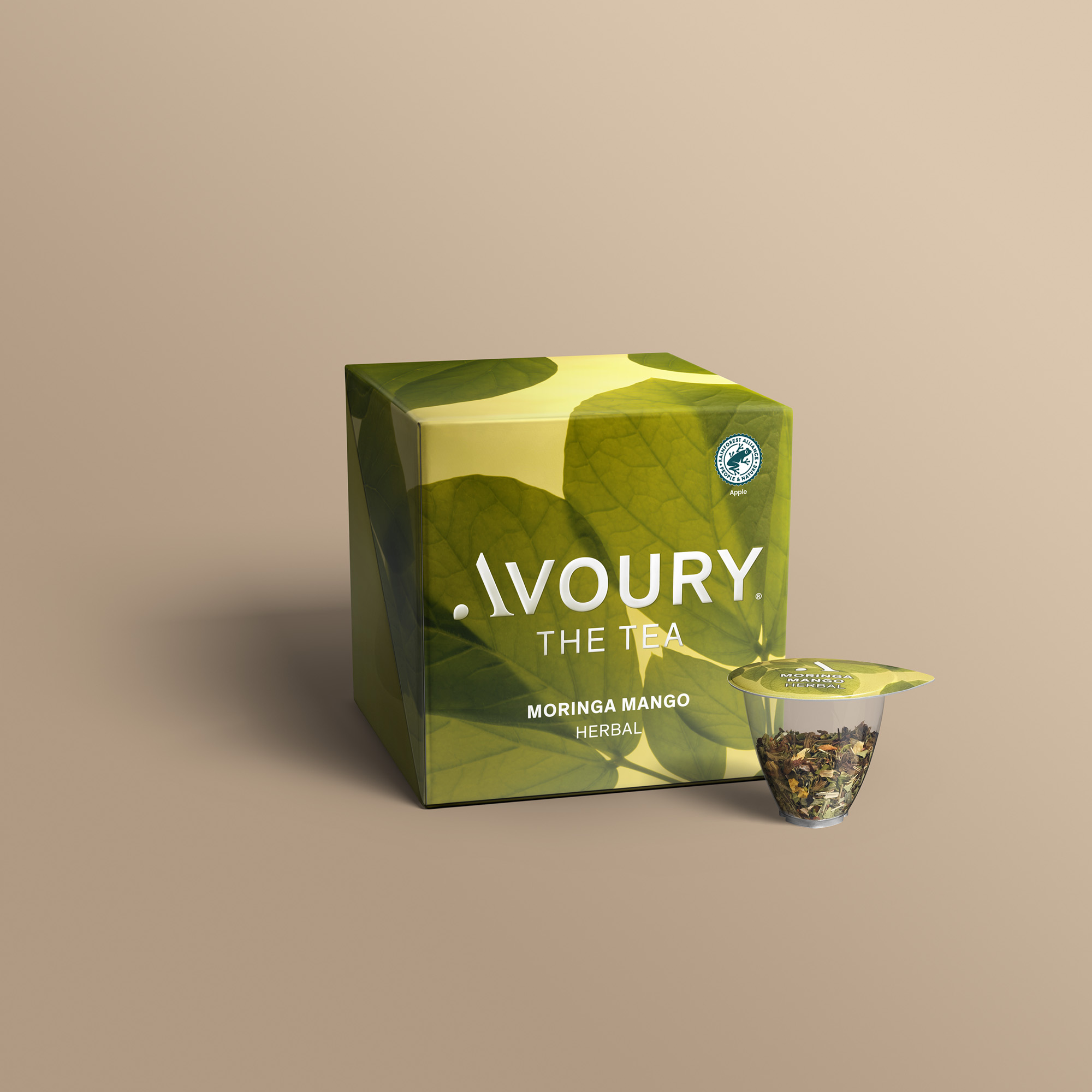 Moringa Mango Teeverpackung mit Kapsel &ndash; Avoury